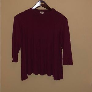 Maroon 1/2 sleeve sweater